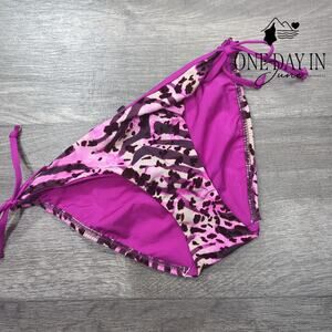 A.Che Tie Side Ruched Bikini Bottom Size S